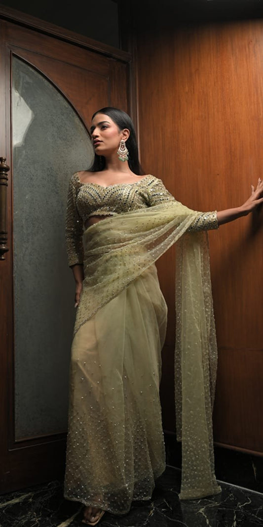 Subhraya Orinoco Chanderi Silk Saree
